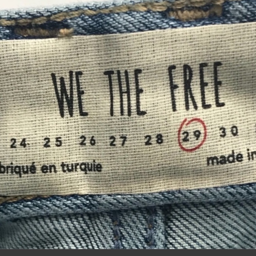 Free People Dylan Cropped jeans, size 29 - Picture 7 of 9